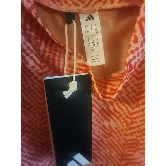 Adidas Women Ultimate365 Mock Polo Shirt Small Ruby Golf NWT New Cr60 Excellent - Picture 2 of 5